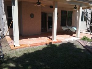 repair broken concrete decking and staining 5