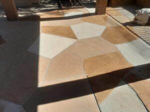 Multi colored cool deck application 3