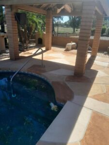 Multi colored cool deck application 4