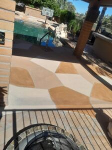 Multi colored cool deck application 5